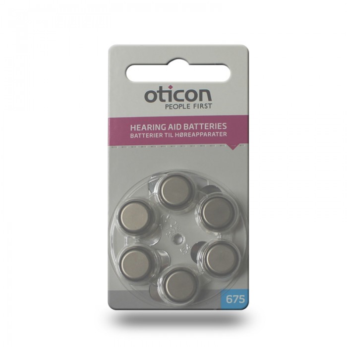 Oticon hearing aid batteries blue 675 Northside Audiology